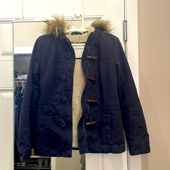 abercrombie & fitch Parka in navy blue - Picture 1 of 7